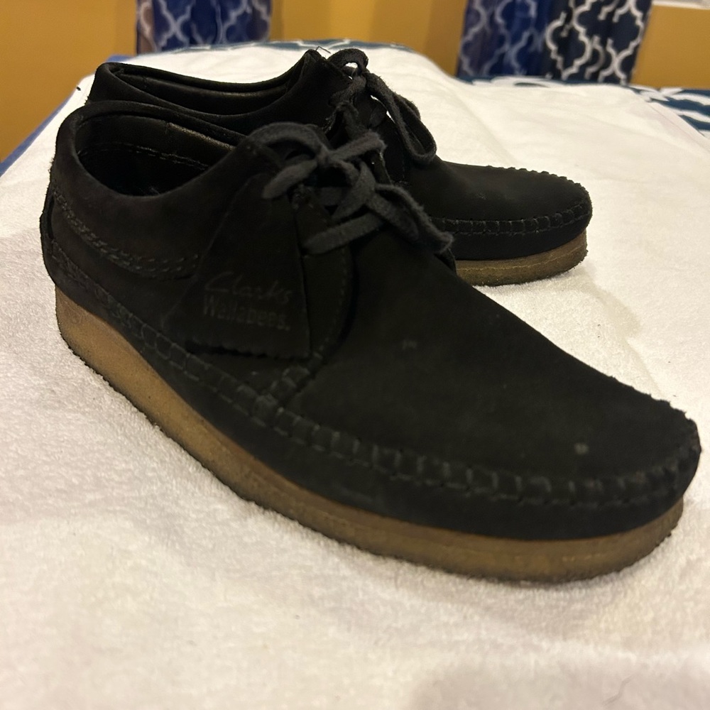 Clark weaver shoes. Size 9, black suede.